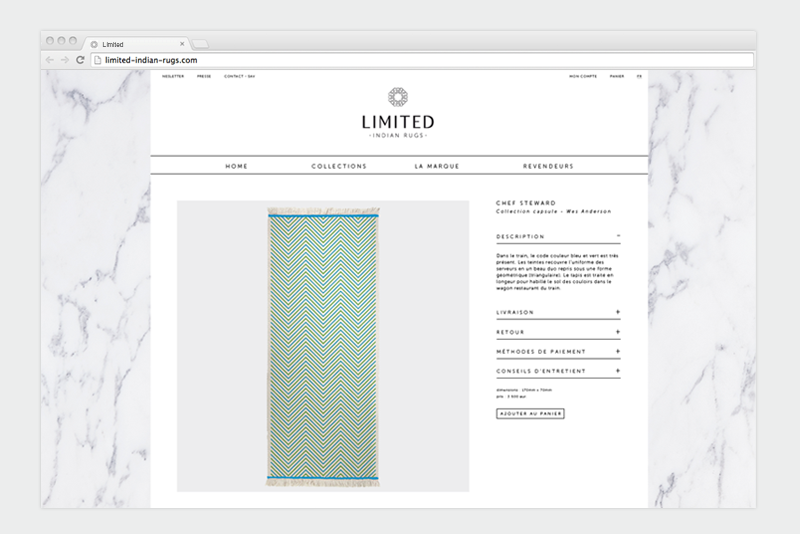 Limited - INDIAN RUGS - Site Web - &copy; Olivia Verlut
